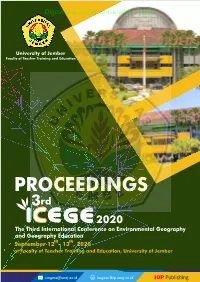 Conference Series:Digital Earth Repository and Environmental Universitas Science Jember