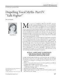 Dispelling Vocal Myths. Part IV: “Talk Higher!”