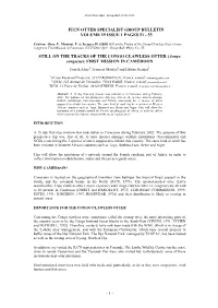 Iucn Otter Specialist Group Bulletin Volume 19 Issue 1 Pages 51 - 55