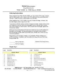 MUSICAL HORN SONG LIST.Pdf