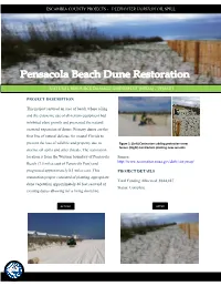 PROJECT DESCRIPTION This Project Restored an Area of Beach Where Oiling and the Extensive Use of All-Terrain Equipment Had Inhib