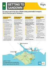 SANDOWN It’S Easy to Get to the Isle of Wight Using Sustainable Transport