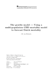 The Gravity Model — Using a Multi-Population CBD Mortality Model to Forecast Dutch Mortality