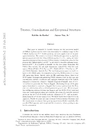Twistors, Generalizations and Exceptional Structures