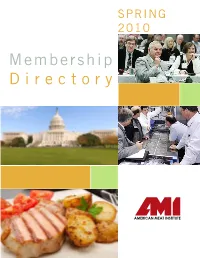 Membership Directory Is Designed to Help Connect You with AMI Staff and with Others in the Industry Who Have Also Chosen to Invest in the Institute