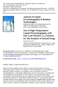Use of High-Temperature Liquid Chromatography with Sub
