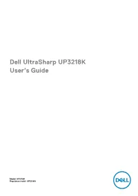 Dell Ultrasharp UP3218K User's Guide