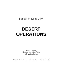 Desert Operations