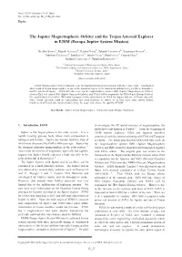 The Jupiter Magnetospheric Orbiter and the Trojan Asteroid Explorer in EJSM (Europa Jupiter System Mission)