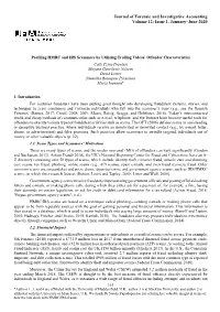 Journal of Forensic and Investigative Accounting Volume 12: Issue 1, January–June 2020