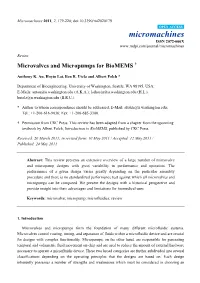 Microvalves and Micropumps for Biomems †