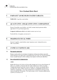 New Zealand Data Sheet