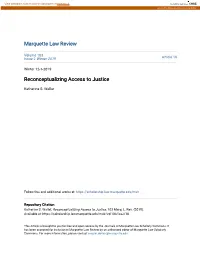 Reconceptualizing Access to Justice