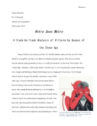 Retro Goes Metro: a Track-By-Track Analysis of Villains by Queens Of