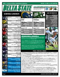 Schedule & RESULTS