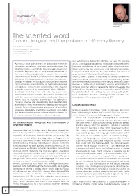 The Scented Word Context, Intrigue, and the Problem of Olfactory Literacy