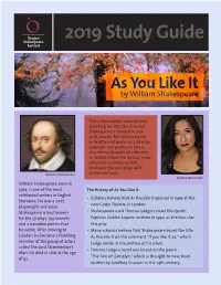 2019 Study Guide As You Like It