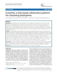Compphy: a Web-Based Collaborative Platform for Comparing Phylogenies