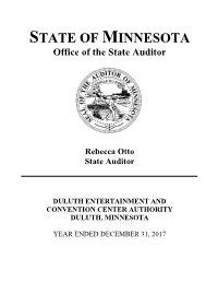 Duluth Entertainment and Convention Center Authority Financial Statements and Management Letter
