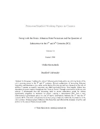 Going with the Grain: Athenian State Formation and the Question Of