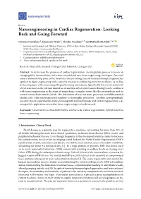 Nanoengineering in Cardiac Regeneration: Looking Back and Going Forward