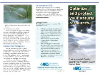 Optimize and Protect Your Natural Resources