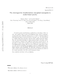 The Electrogravity Transformation and Global Monopoles in Scalar-Tensor