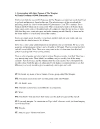 A Conversation with Steve Tannen of the Weepies by Frank Goodman (6/2008, Puremusic.Com)