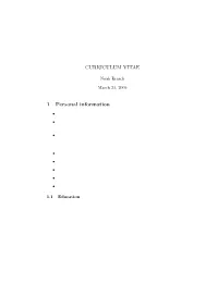 Cv Noah Brosch 2009.Pdf