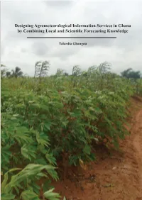 Designing Agrometeorological Information Services in Ghana by Combining Local and Scientific Forecasting Knowledge Invitation