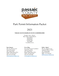 Park Permit Information Packet 2021