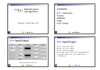 Standard I/O and Iostream, Getopt(), Make, Gdb, Unit Testing