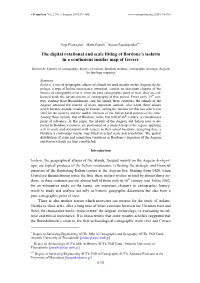 The Digital Rotational and Scale Fitting of Bordone's Isolario in A