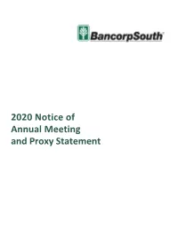 2020 Notice of Annual Meeting and Proxy Statement