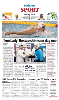 Hosszu Shines on Day One