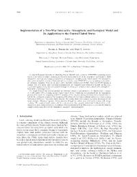 Implementation of a Two-Way Interactive Atmospheric and Ecological Model and Its Application to the Central United States