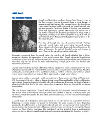 JAMF: Part 1 the Josephus Problem Joseph Ben Matityahu Was Born