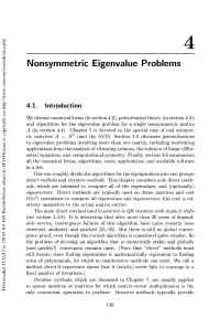0 Nonsymmetric Eigenvalue Problems 149