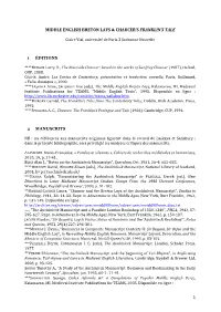 1 Middle English Breton Lays & Chaucer's Franklin's Tale