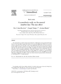 A Synesthetic Walk on the Mental Number Line: the Size Effect