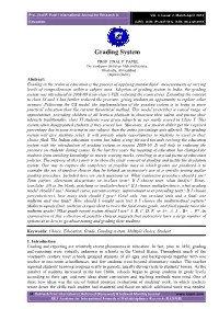 Grading System
