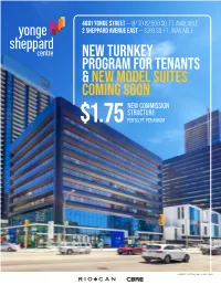 New Turnkey Program for Tenants & New Model Suites
