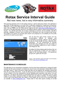 Rotax Service Interval Guide Not New News, but a Very Informative Summary