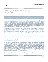Weekly Market Summary