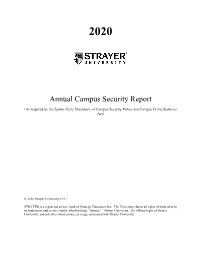 2020 Annual Campus Security Report