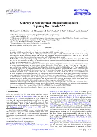 A Library of Near-Infrared Integral Field Spectra of Young M–L Dwarfs⋆⋆⋆