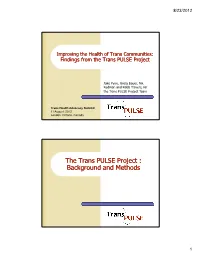 Background and Methods