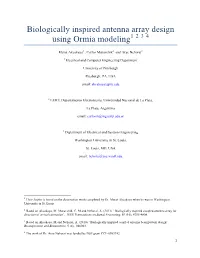 Biologically Inspired Antenna Array Design Using Ormia Modeling1 2 3 4