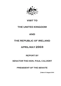 Senator the Hon Paul Calvert
