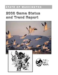 2008 Washington Game Status and Trend Report
